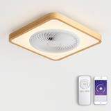plafonnier led intelligent ventilateur de plafond moderne télécommande design fin