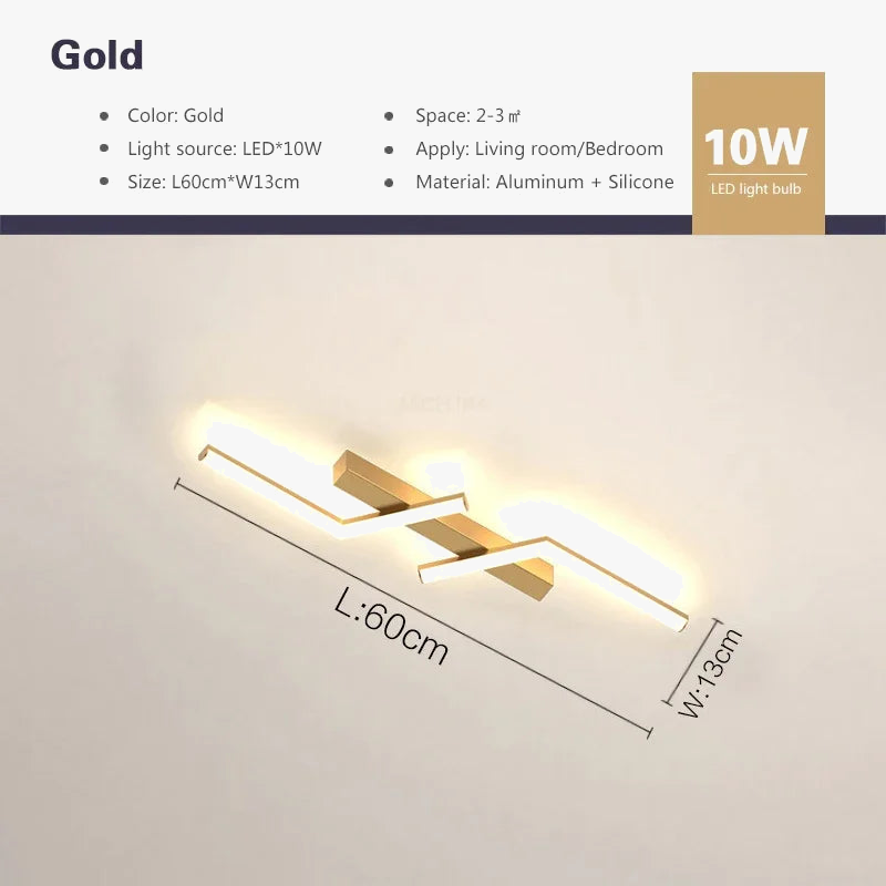 plafonnier led ligne moderne pour salon étude éclairage