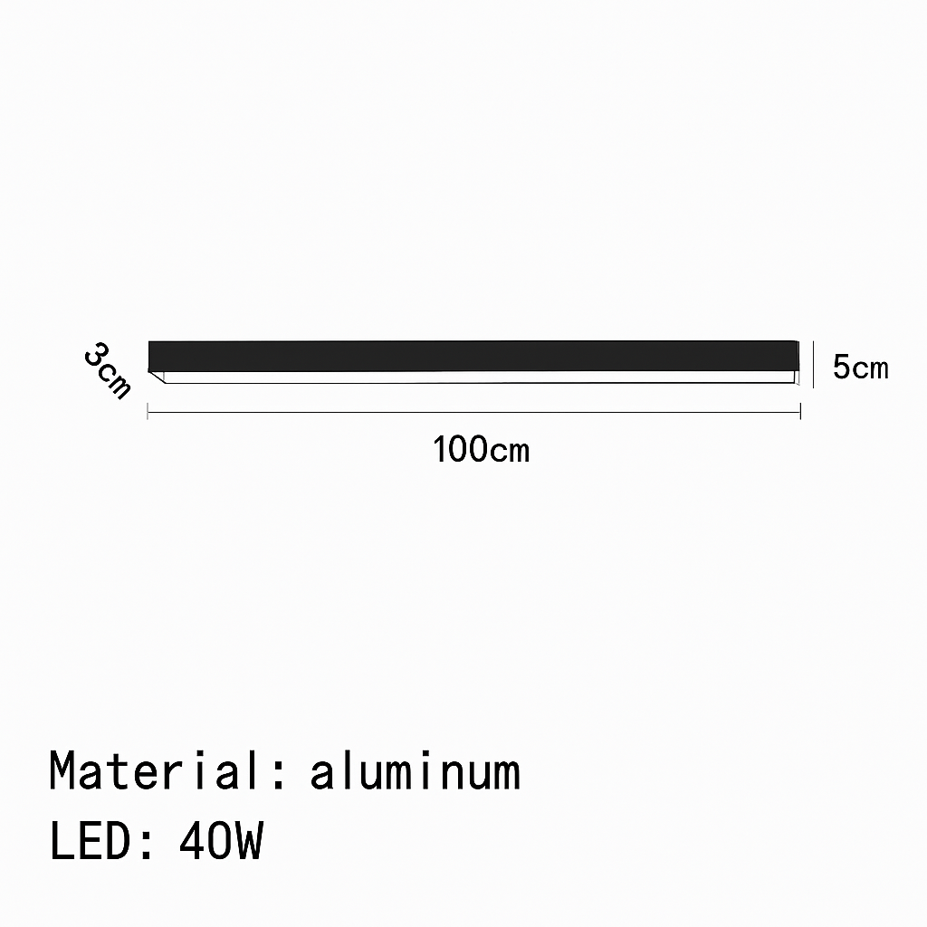 plafonnier led minimaliste ajustable en aluminium