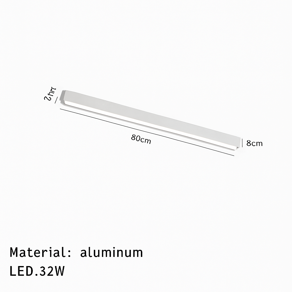 plafonnier led minimaliste ajustable en aluminium