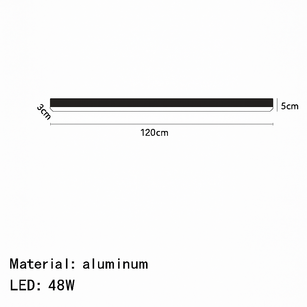 plafonnier led minimaliste ajustable en aluminium
