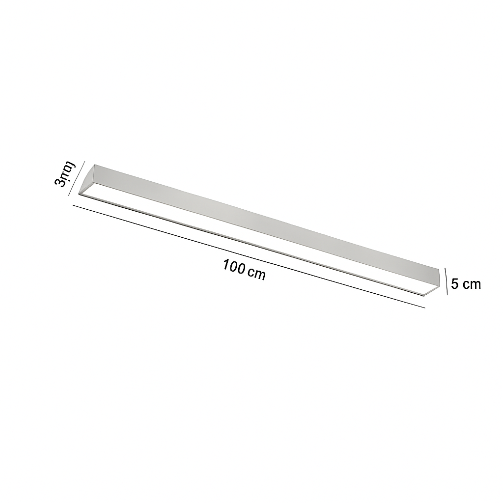 plafonnier led minimaliste ajustable en aluminium