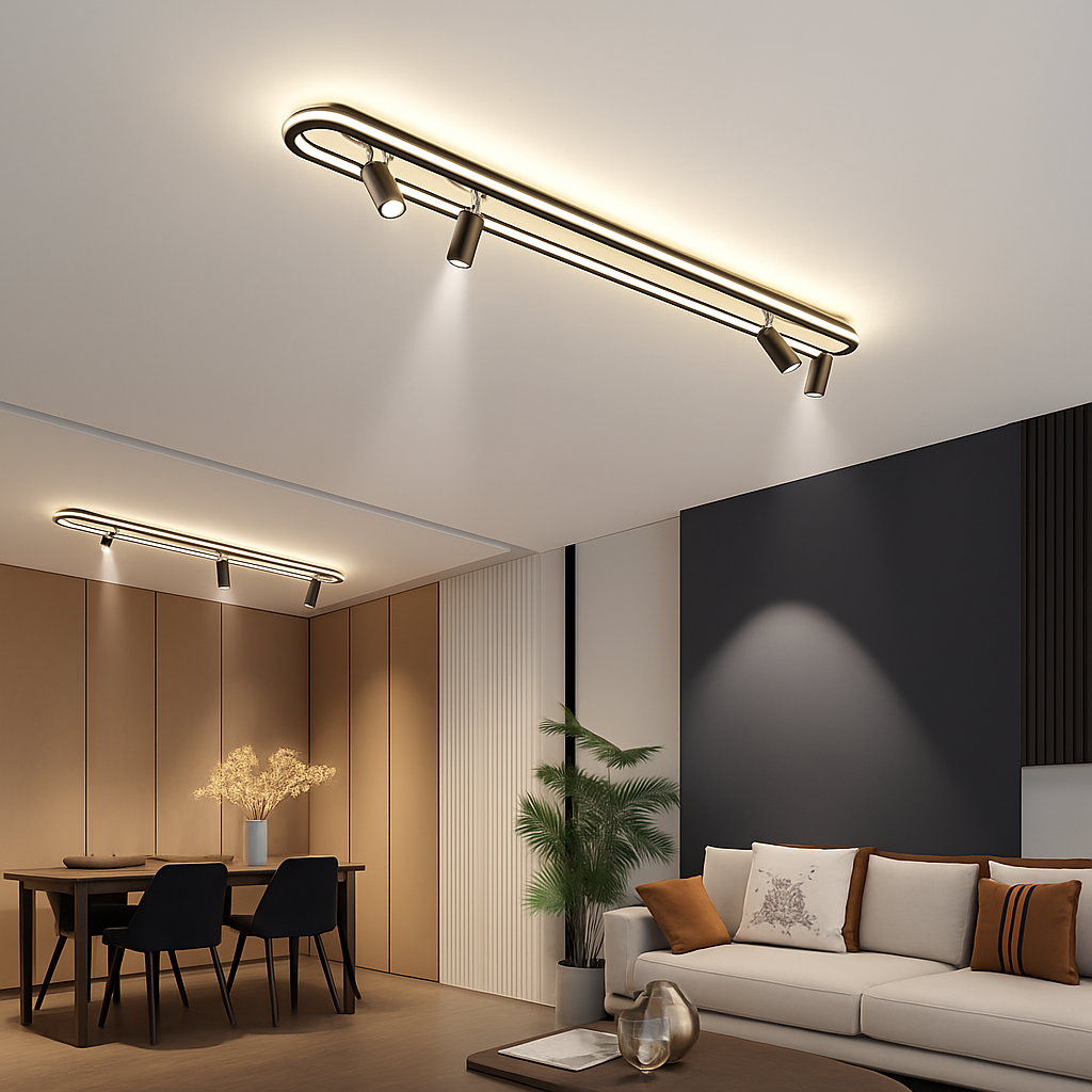 plafonnier led minimaliste art déco pour éclairage intérieur hôtel maison
