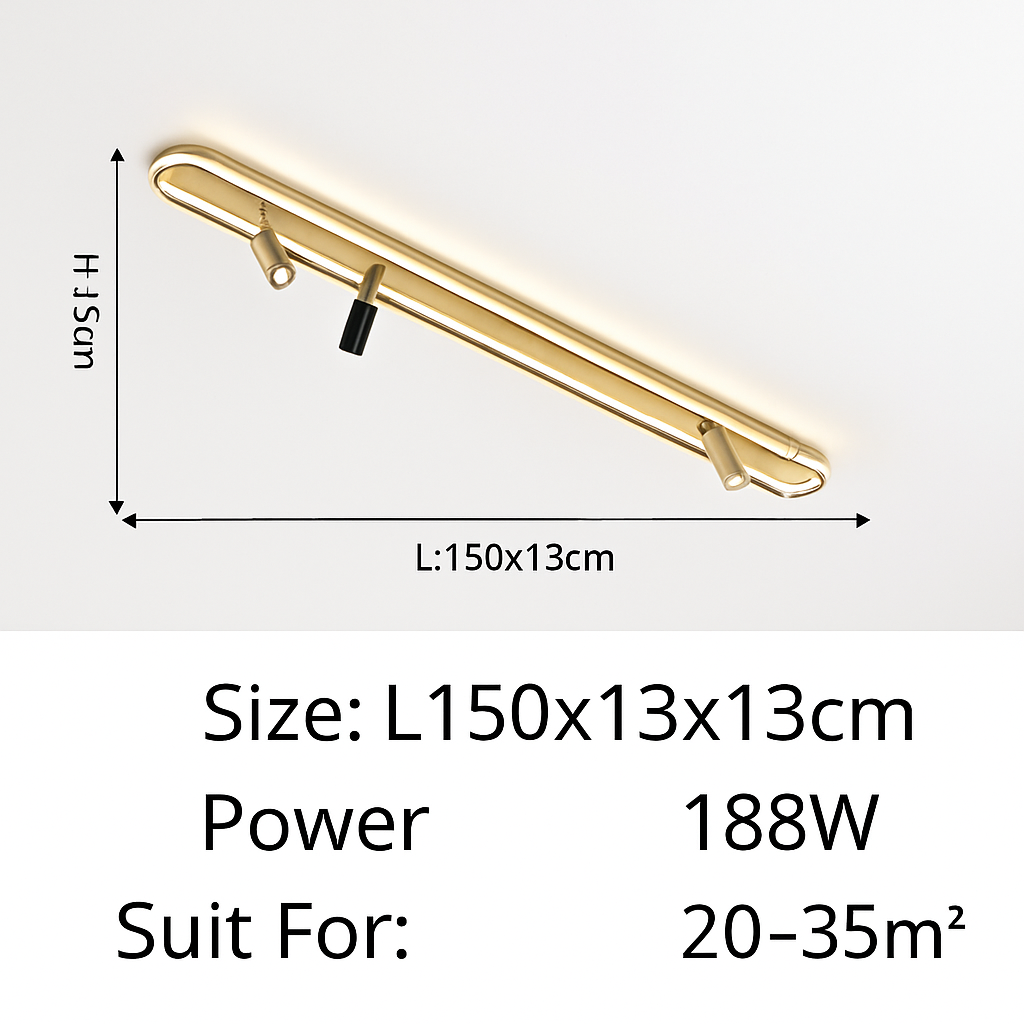 plafonnier led minimaliste art déco pour éclairage intérieur hôtel maison