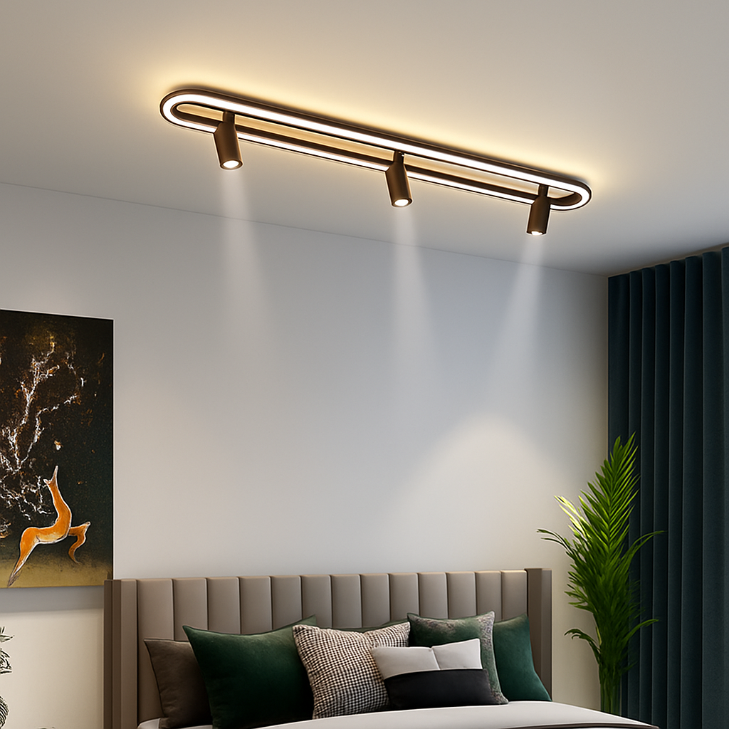 plafonnier led minimaliste art déco pour éclairage intérieur hôtel maison