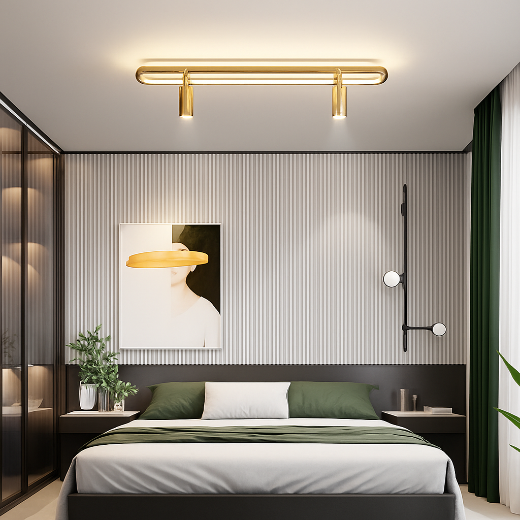 plafonnier led minimaliste art déco pour éclairage intérieur hôtel maison
