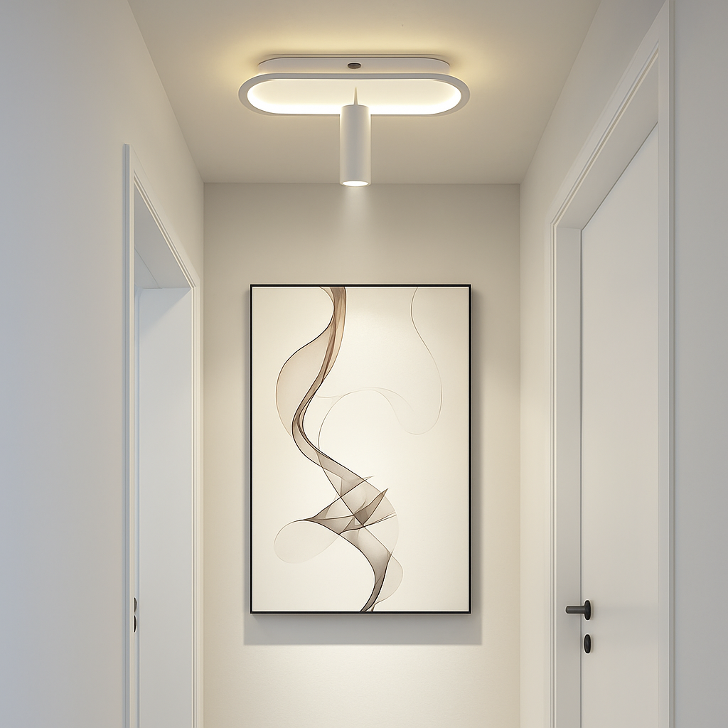plafonnier led minimaliste art déco pour éclairage intérieur hôtel maison