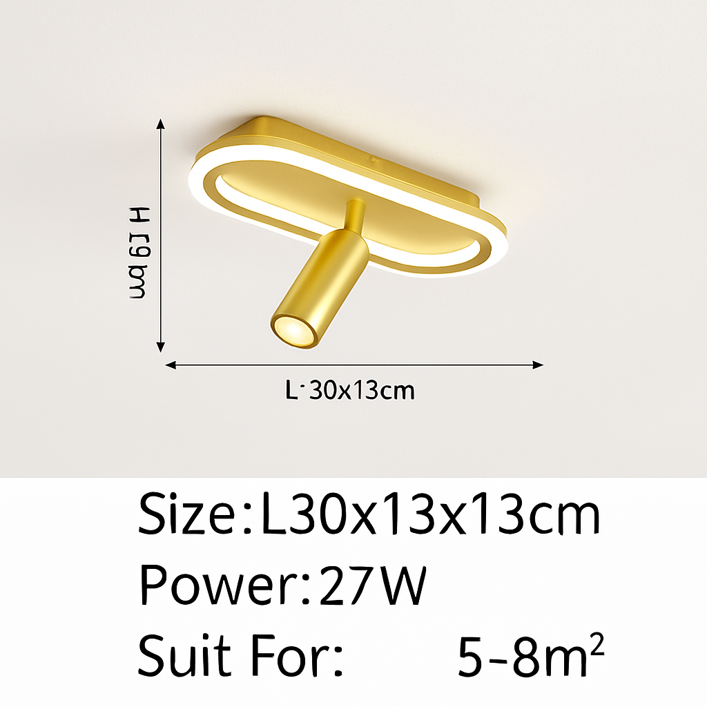 plafonnier led minimaliste art déco pour éclairage intérieur hôtel maison