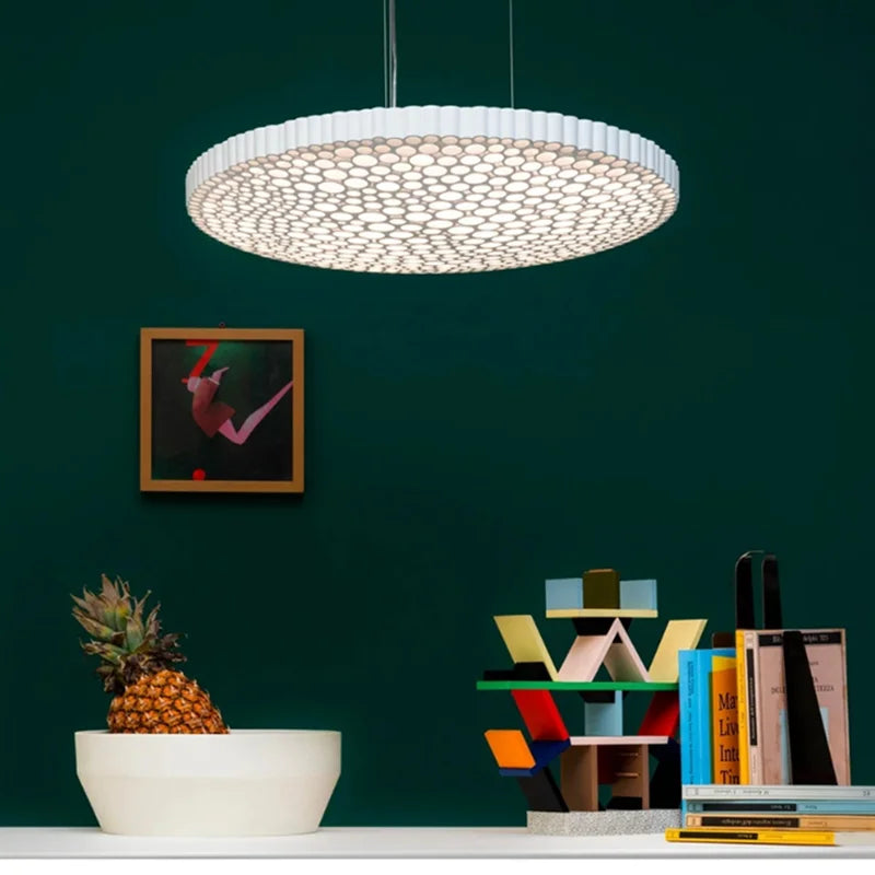 plafonnier led minimaliste en nid d'abeille créatif et élégant