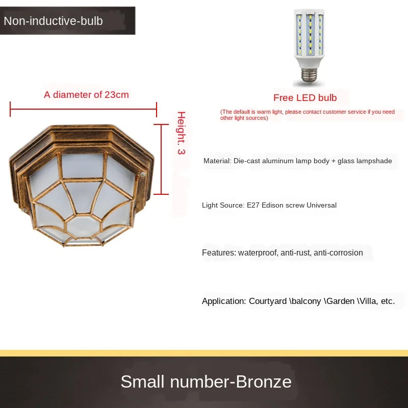 plafonnier led minimaliste extérieur étanche pour espaces modernes