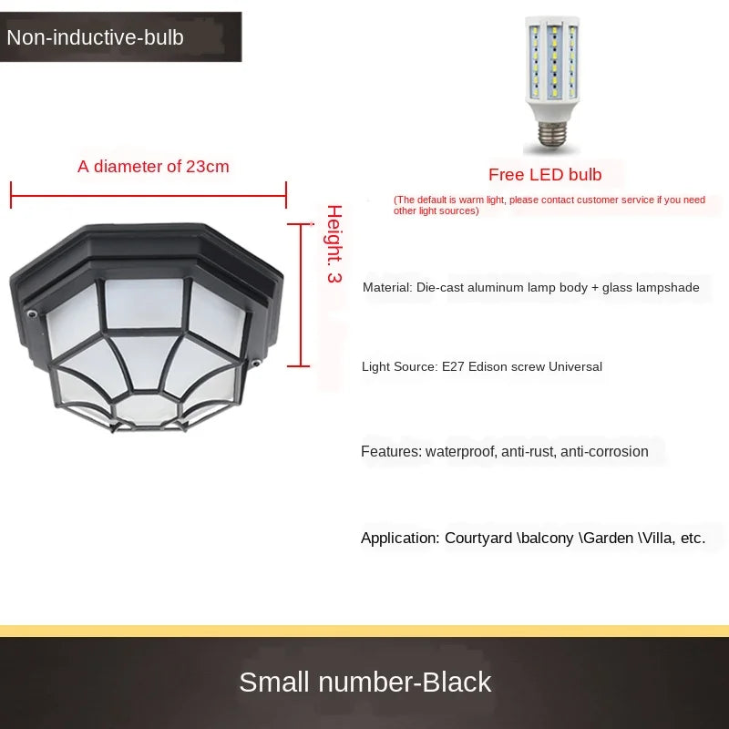 plafonnier led minimaliste extérieur étanche pour espaces modernes