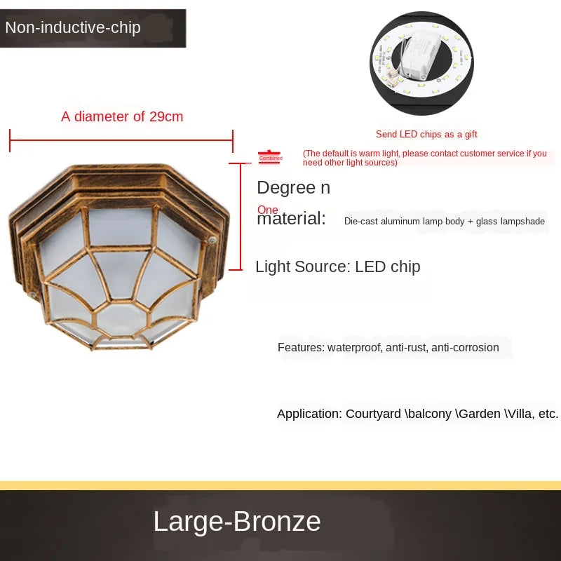plafonnier led minimaliste extérieur étanche pour espaces modernes