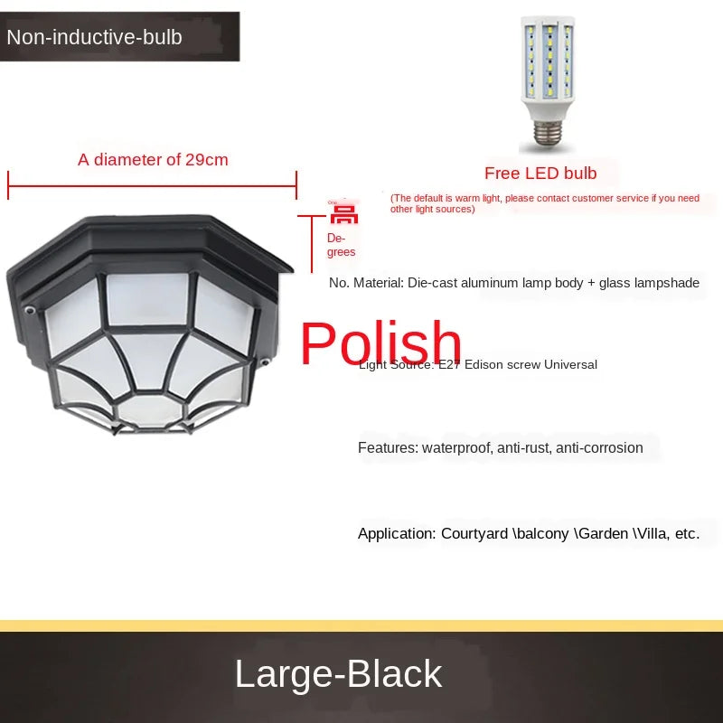 plafonnier led minimaliste extérieur étanche pour espaces modernes