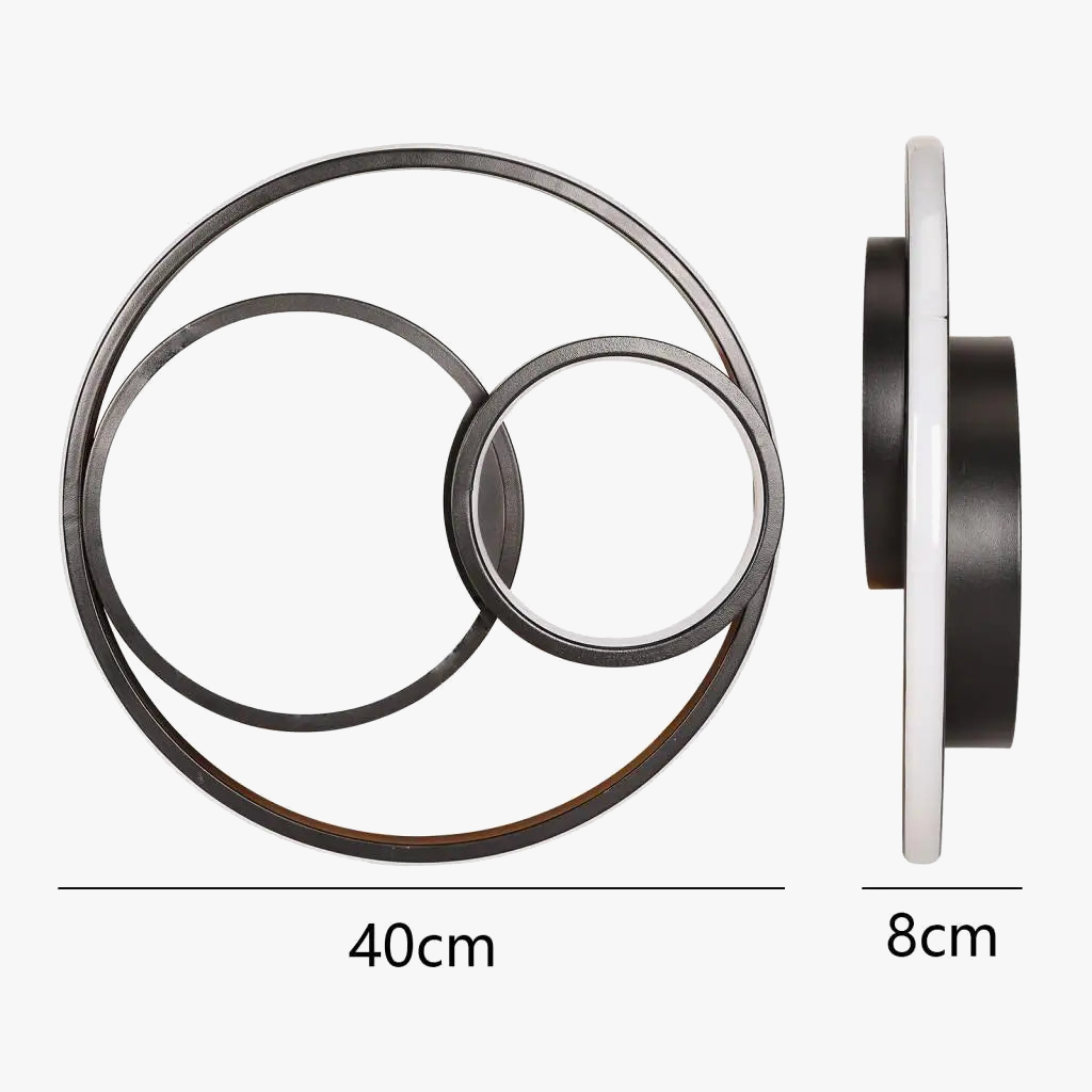 plafonnier led moderne 3 couleurs pour intérieur maison
