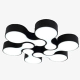 Plafonnier LED moderne arrondis imbriqués