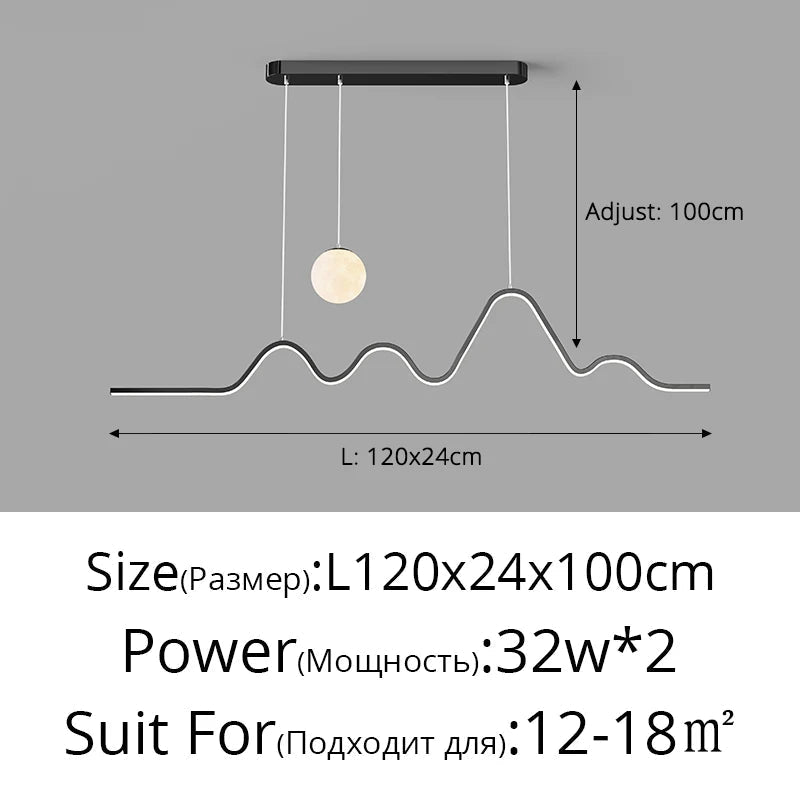 plafonnier led moderne avec anneau créatif pour intérieur décoratif