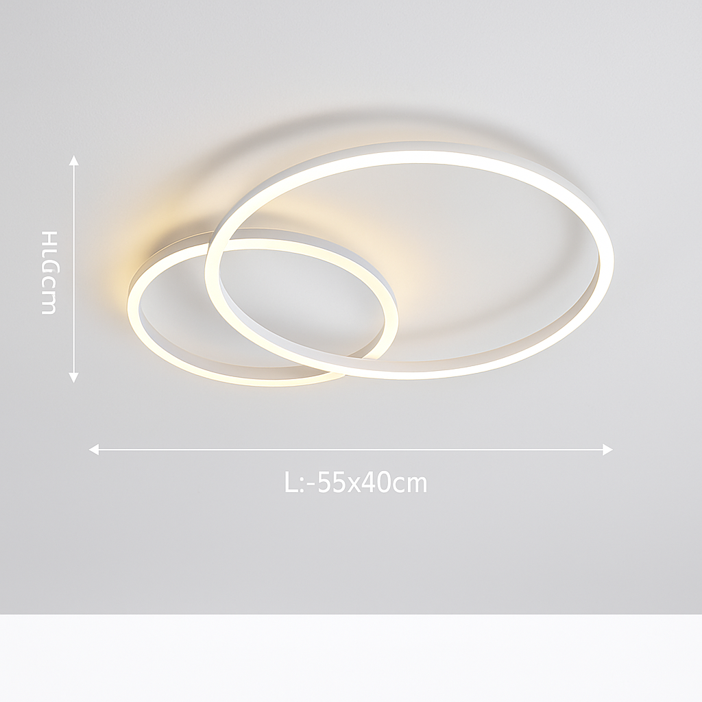 plafonnier led moderne avec anneau doré luminaire décoratif d'intérieur