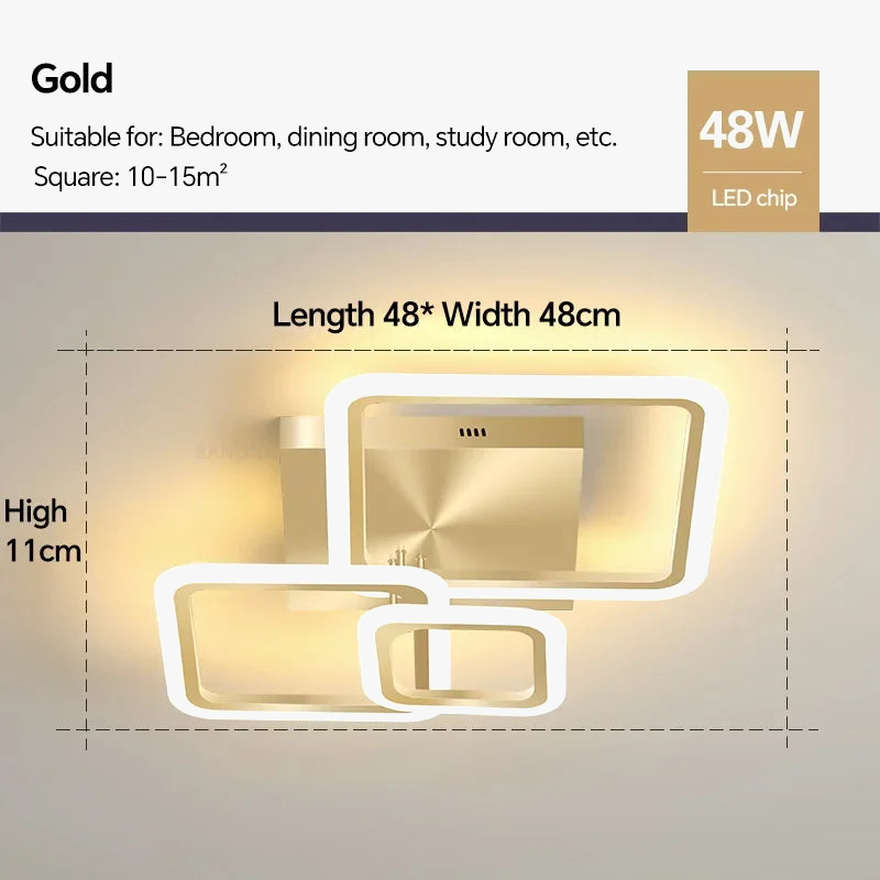 plafonnier led moderne avec gradation pour intérieur élégant