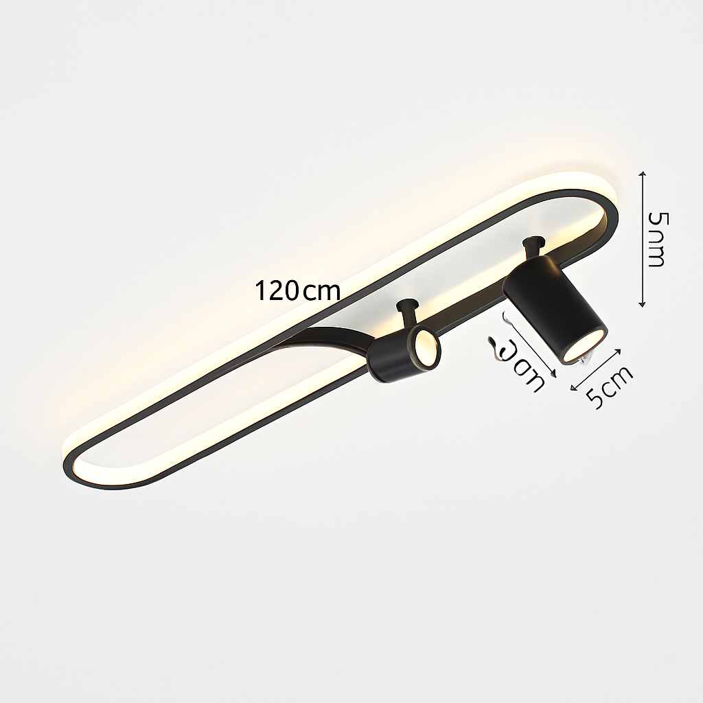 plafonnier led moderne avec projecteur pour décoration intérieure