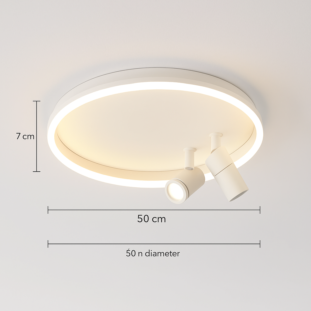 plafonnier led moderne avec projecteur pour décoration intérieure