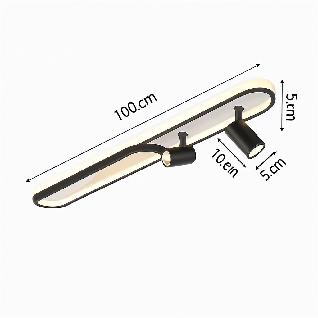 plafonnier led moderne avec projecteur pour décoration intérieure