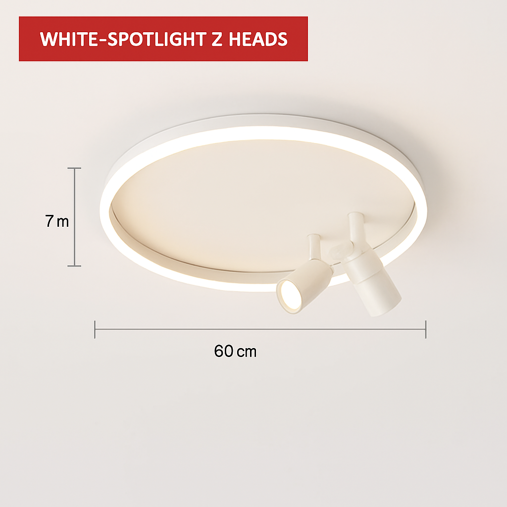 plafonnier led moderne avec projecteur pour décoration intérieure