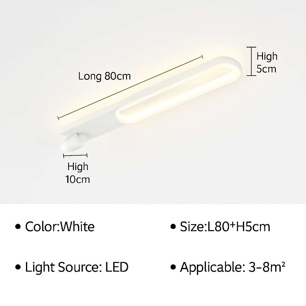 plafonnier led moderne avec projecteur pour décoration intérieure