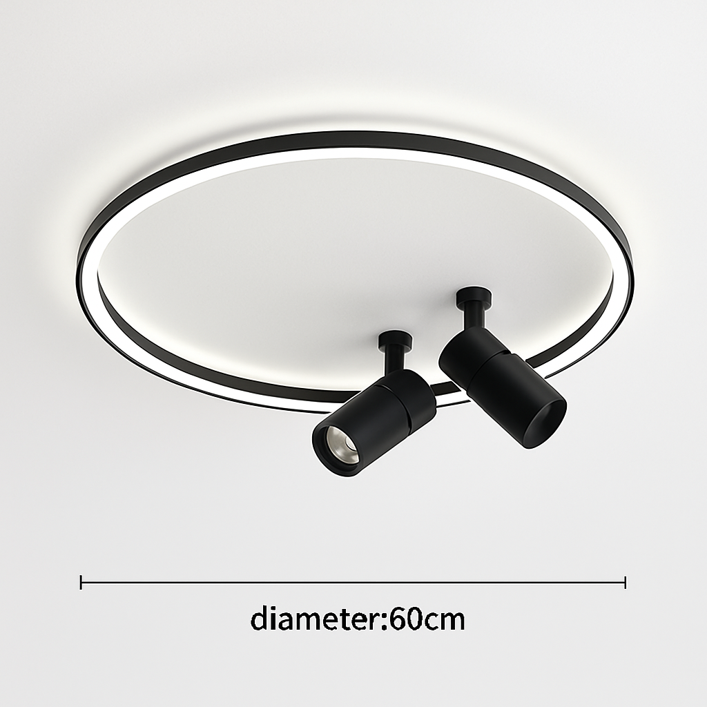 plafonnier led moderne avec projecteur pour décoration intérieure