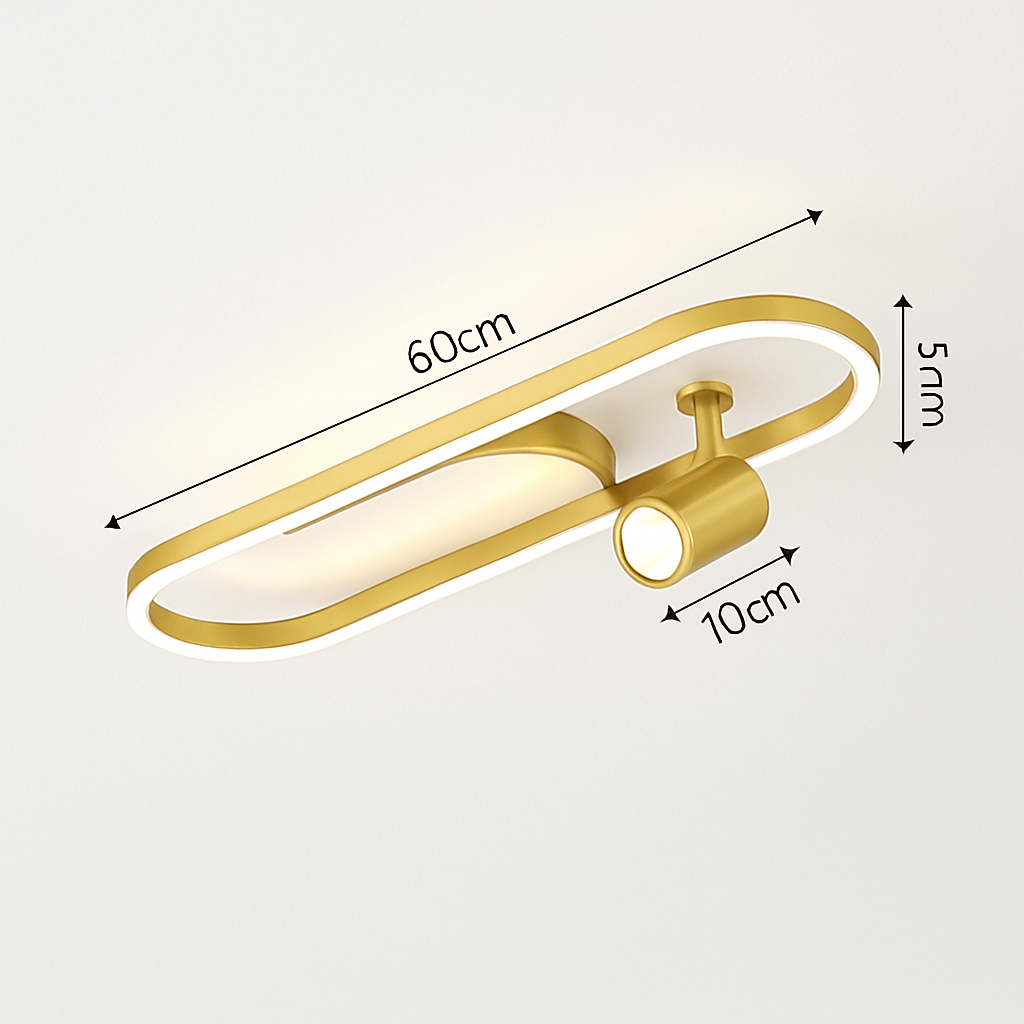 plafonnier led moderne avec projecteur pour décoration intérieure