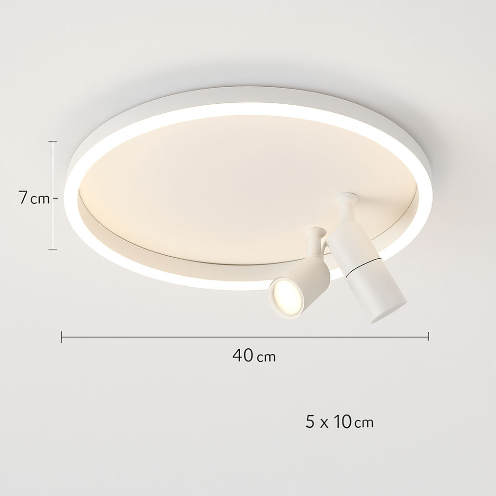 plafonnier led moderne avec projecteur pour décoration intérieure
