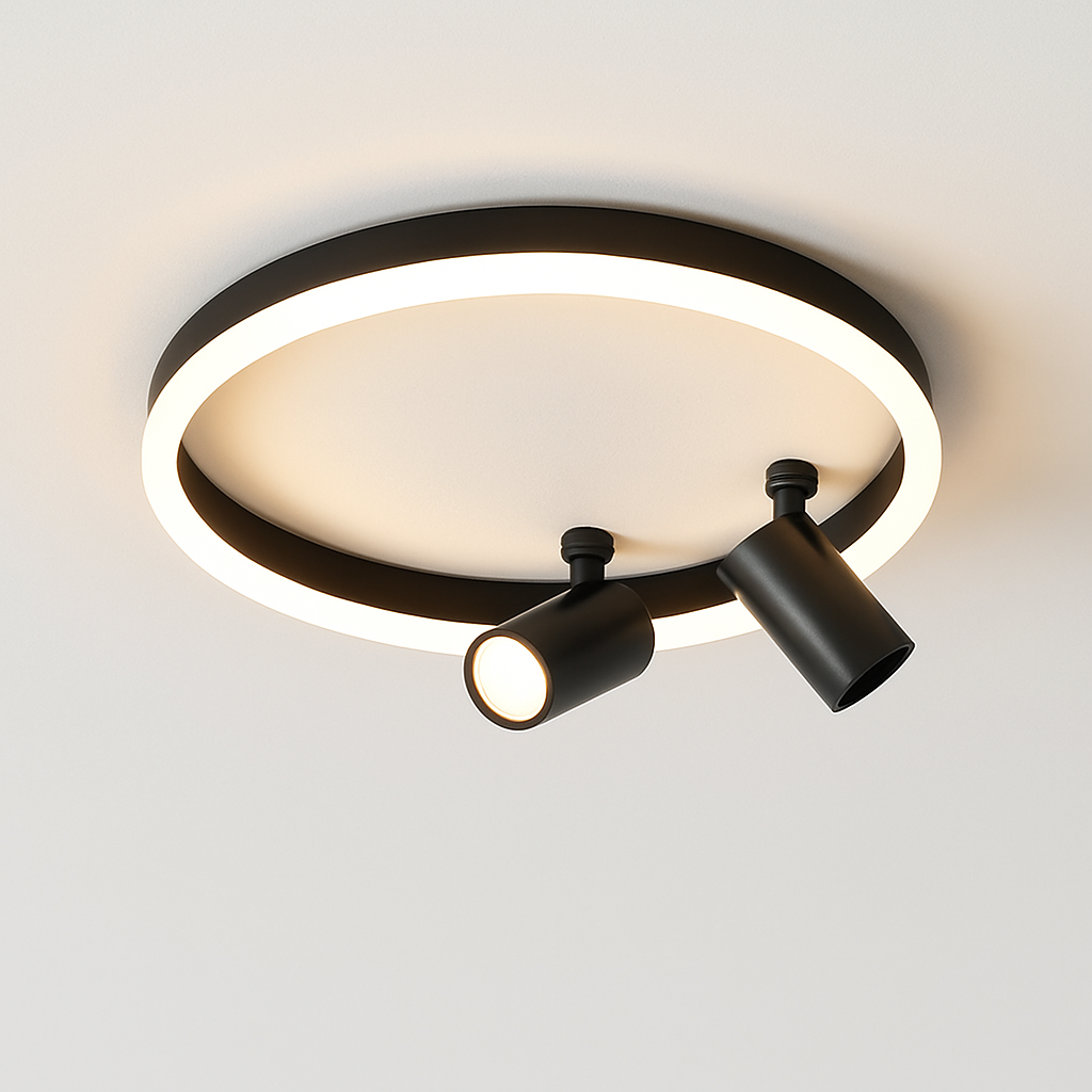 plafonnier led moderne avec projecteur pour décoration intérieure
