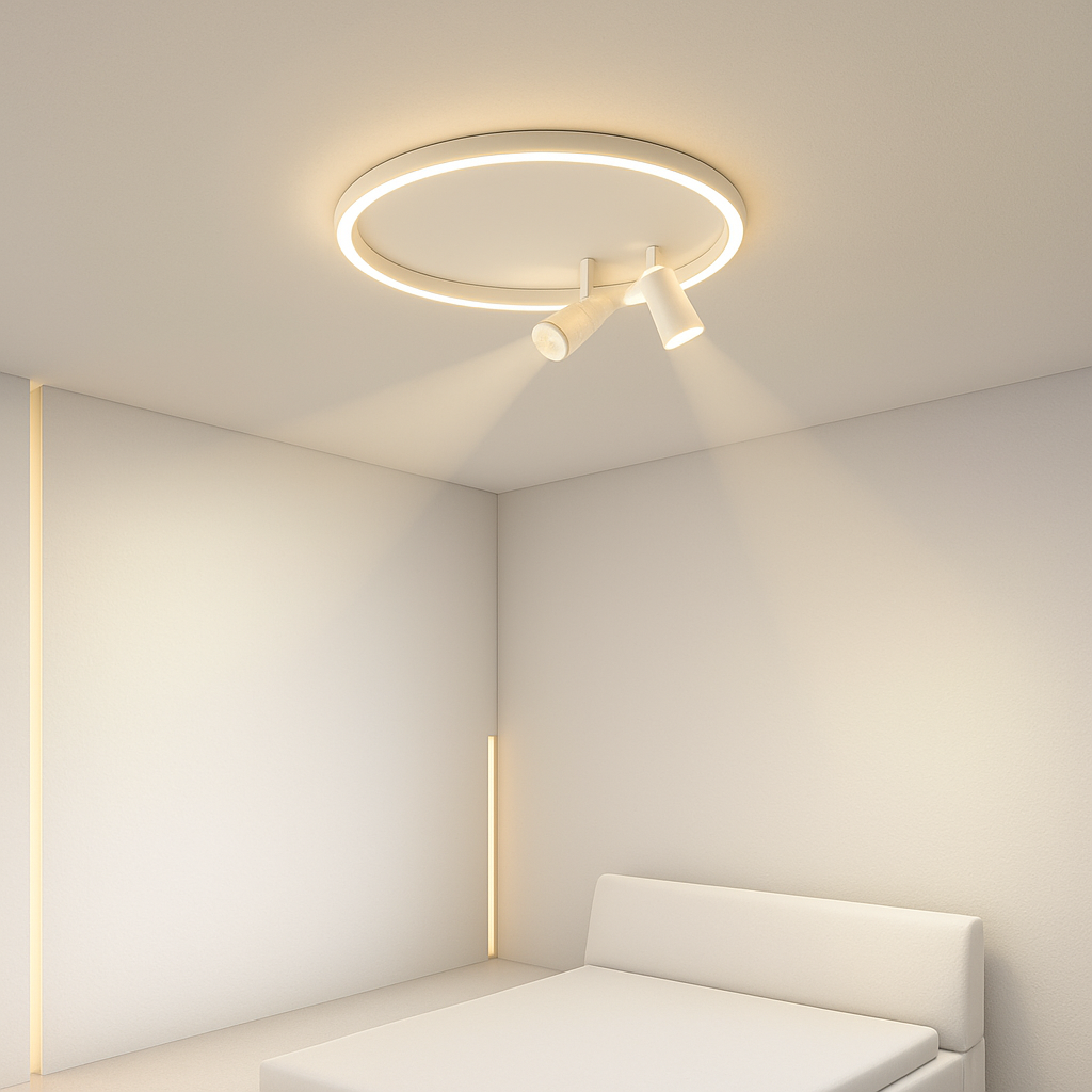 plafonnier led moderne avec projecteur pour décoration intérieure