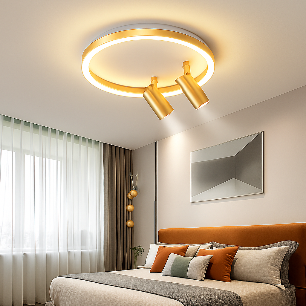plafonnier led moderne avec projecteur pour décoration intérieure