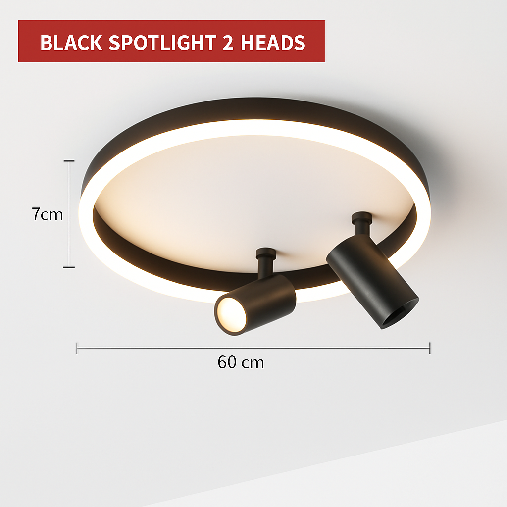 plafonnier led moderne avec projecteur pour décoration intérieure