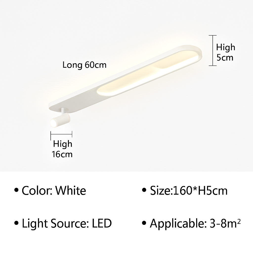 plafonnier led moderne avec projecteur pour décoration intérieure