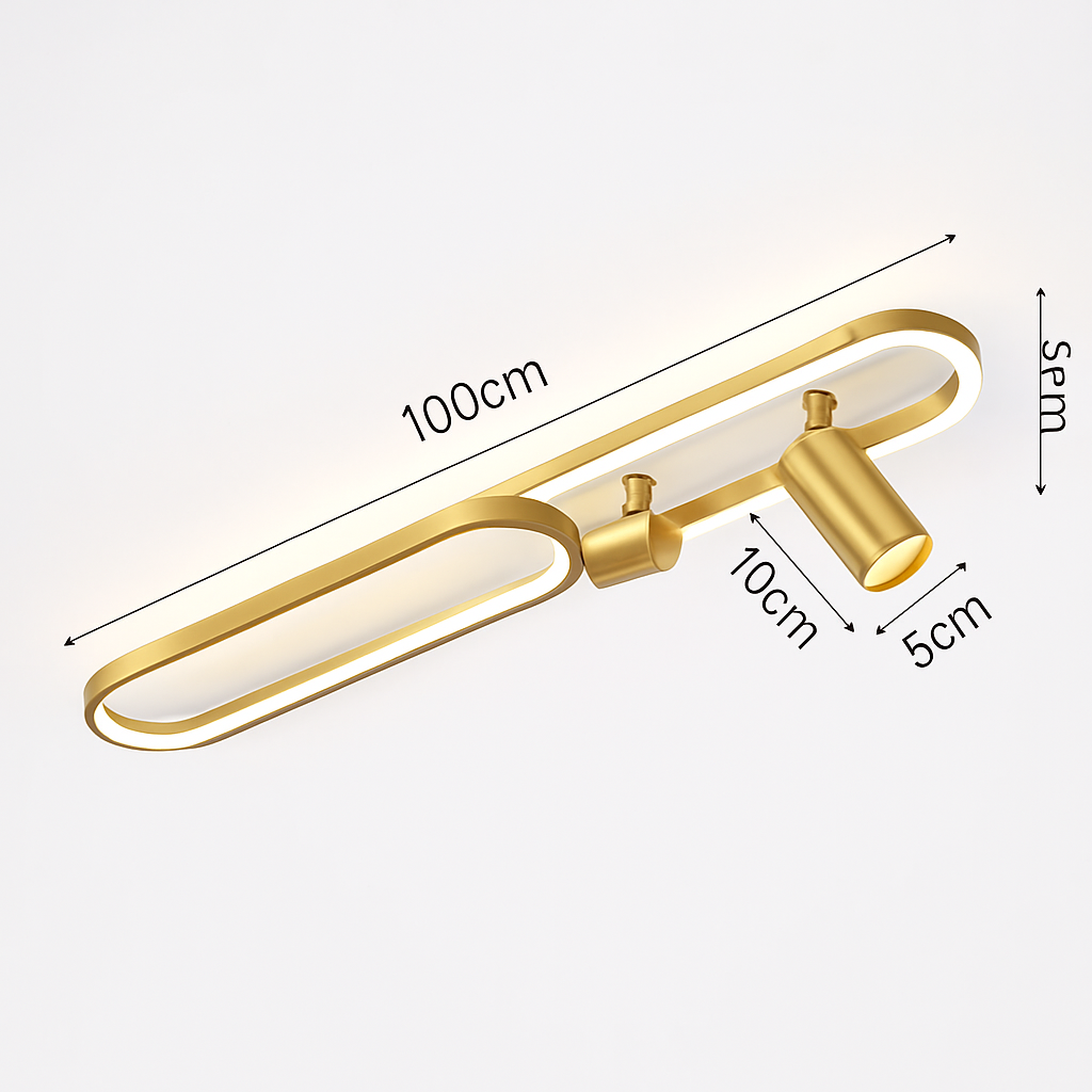 plafonnier led moderne avec projecteur pour décoration intérieure