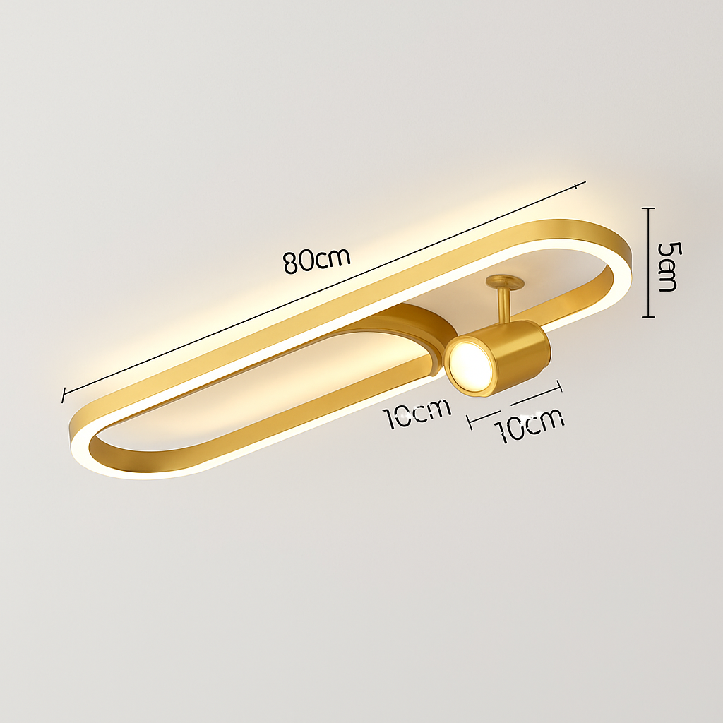 plafonnier led moderne avec projecteur pour décoration intérieure