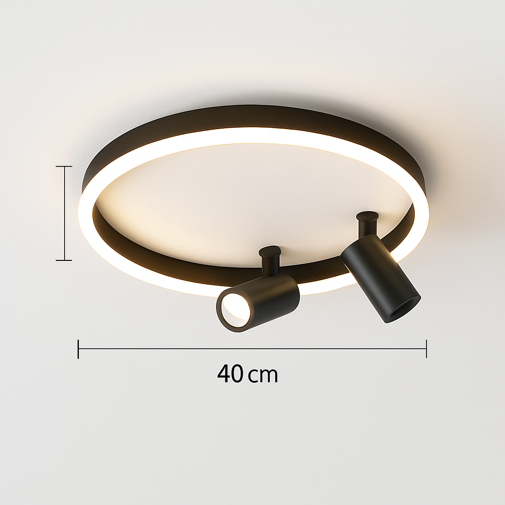 plafonnier led moderne avec projecteur pour décoration intérieure