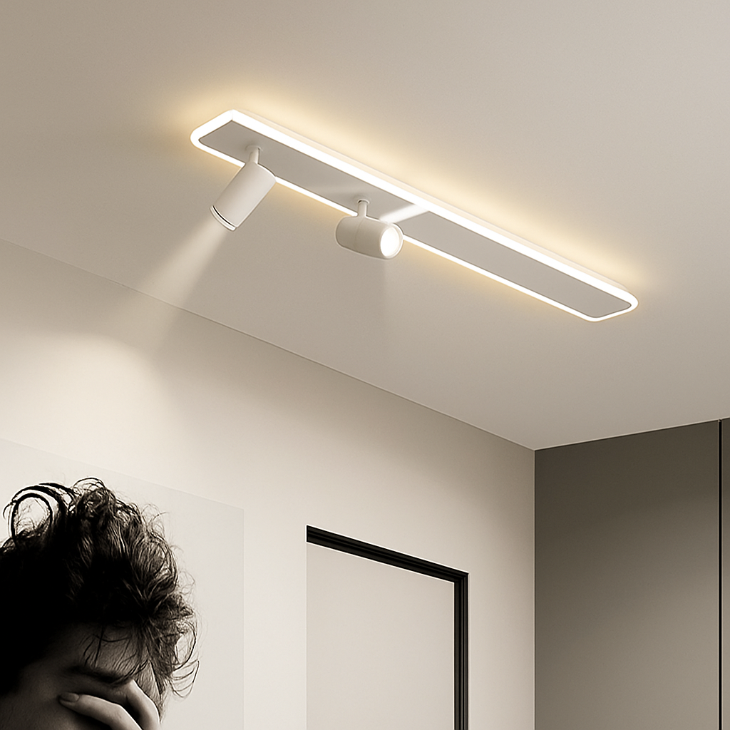 plafonnier led moderne avec projecteur pour intérieur décoratif