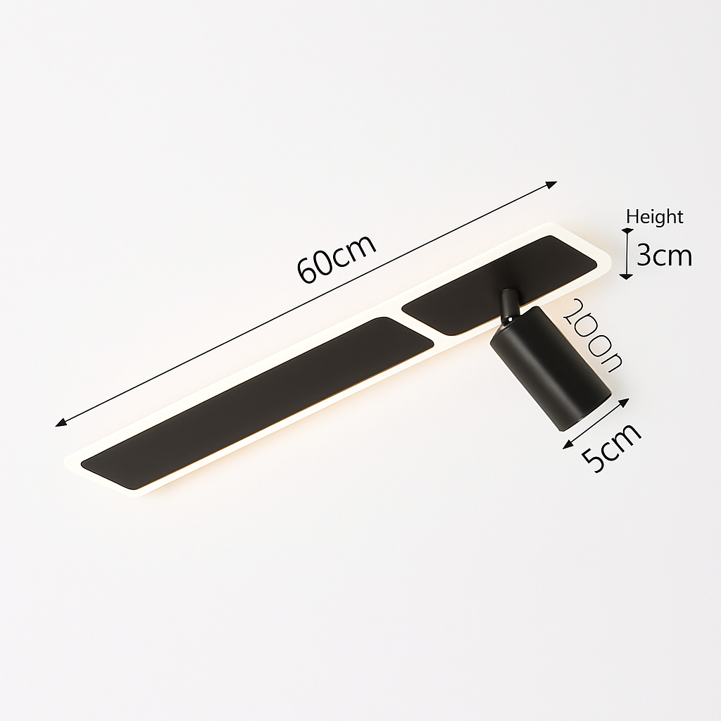 plafonnier led moderne avec projecteur pour intérieur décoratif