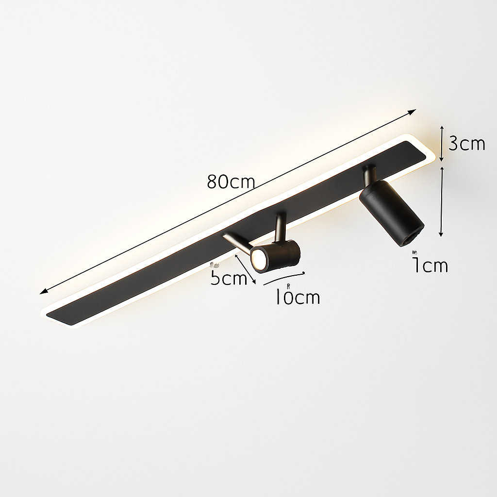 plafonnier led moderne avec projecteur pour intérieur décoratif