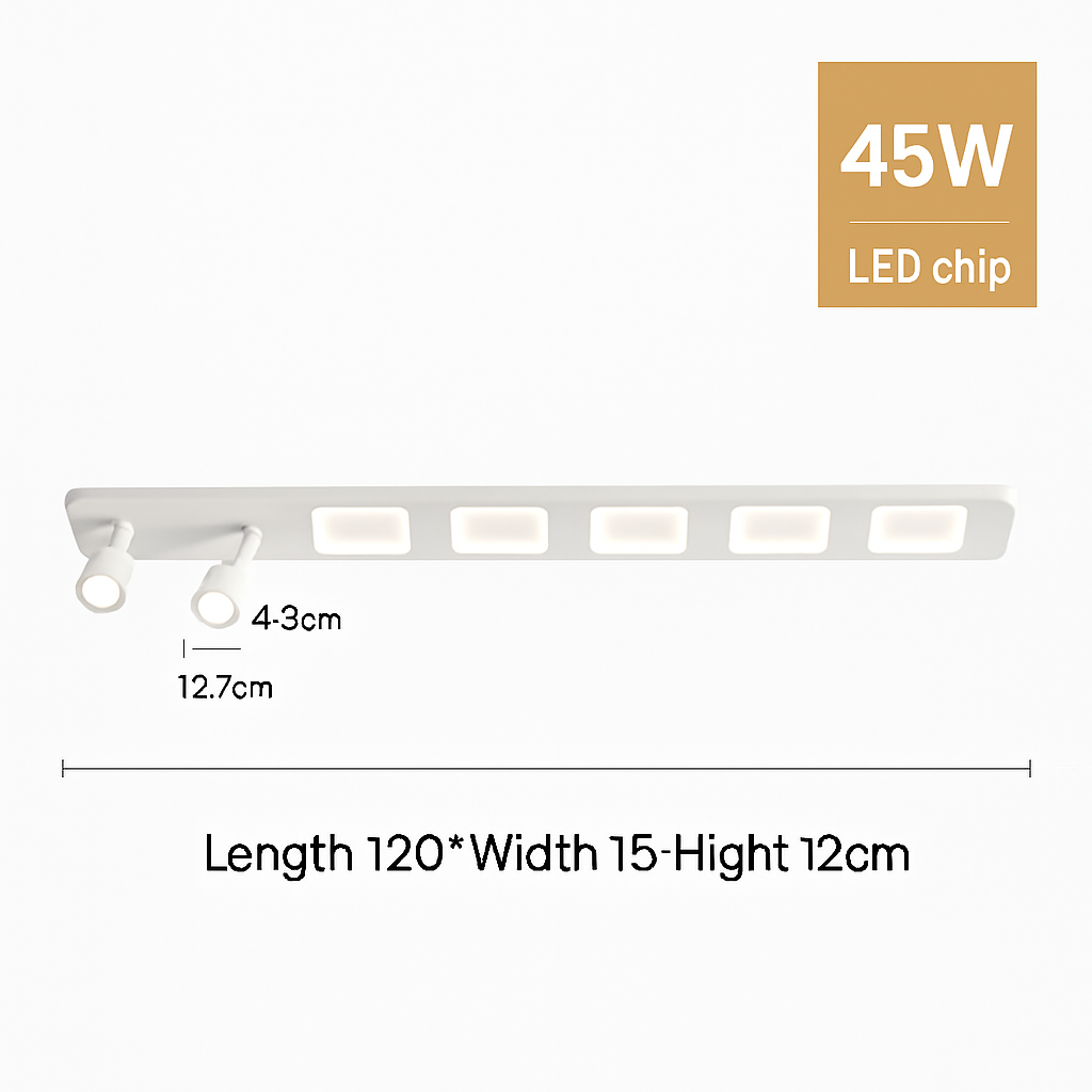 plafonnier led moderne avec projecteur pour intérieur décoratif