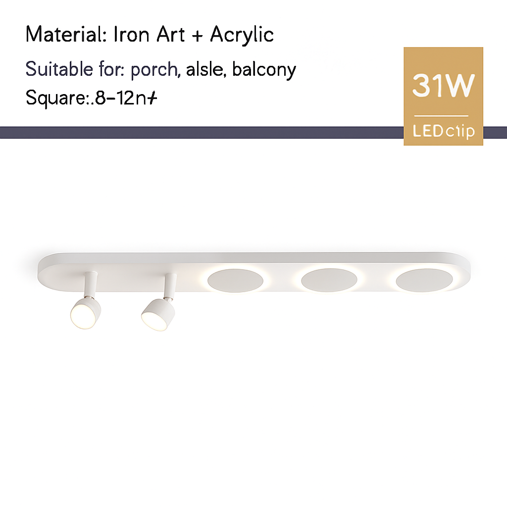 plafonnier led moderne avec projecteur pour intérieur décoratif