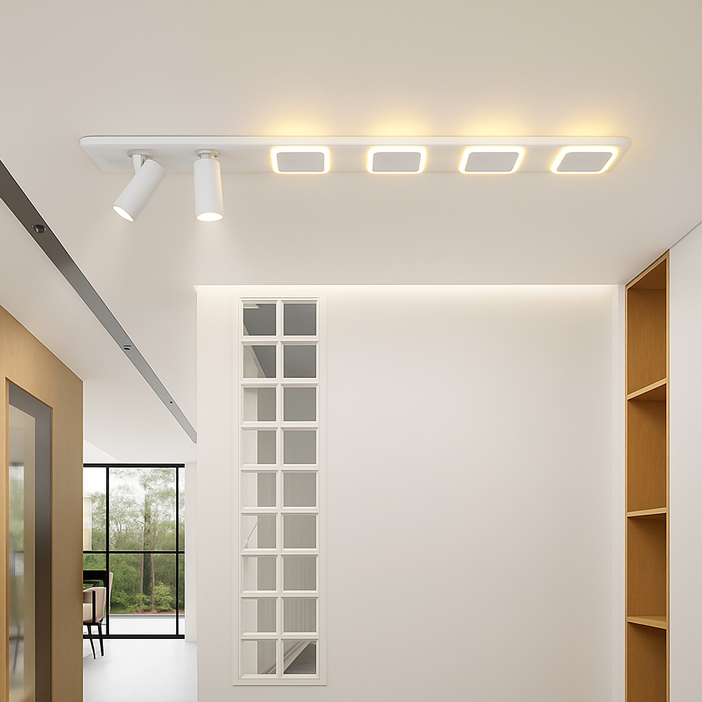 plafonnier led moderne avec projecteur pour intérieur décoratif