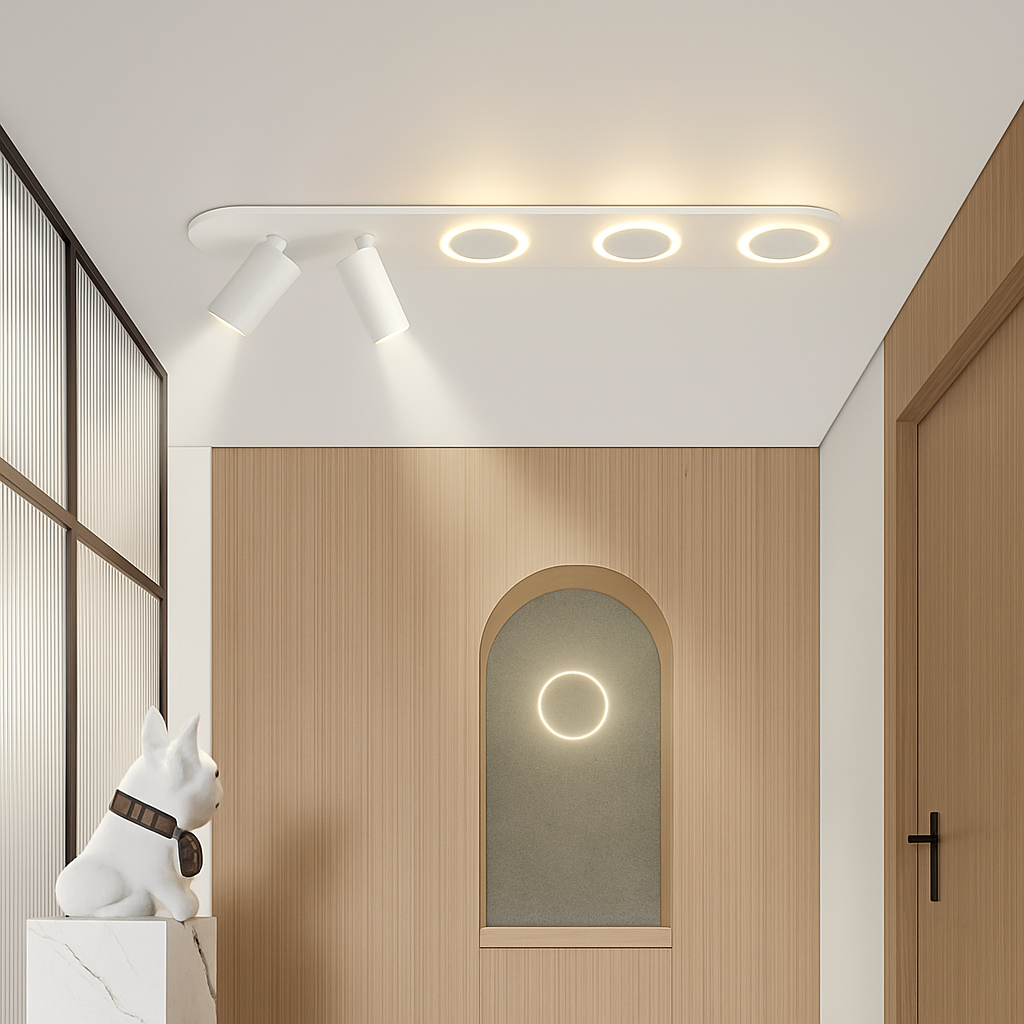 plafonnier led moderne avec projecteur pour intérieur décoratif