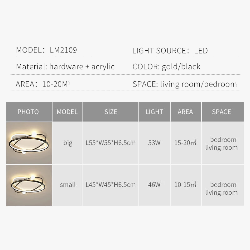 plafonnier led moderne avec télécommande pour décoration intérieure