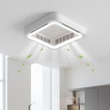 plafonnier led moderne avec ventilateur et télécommande