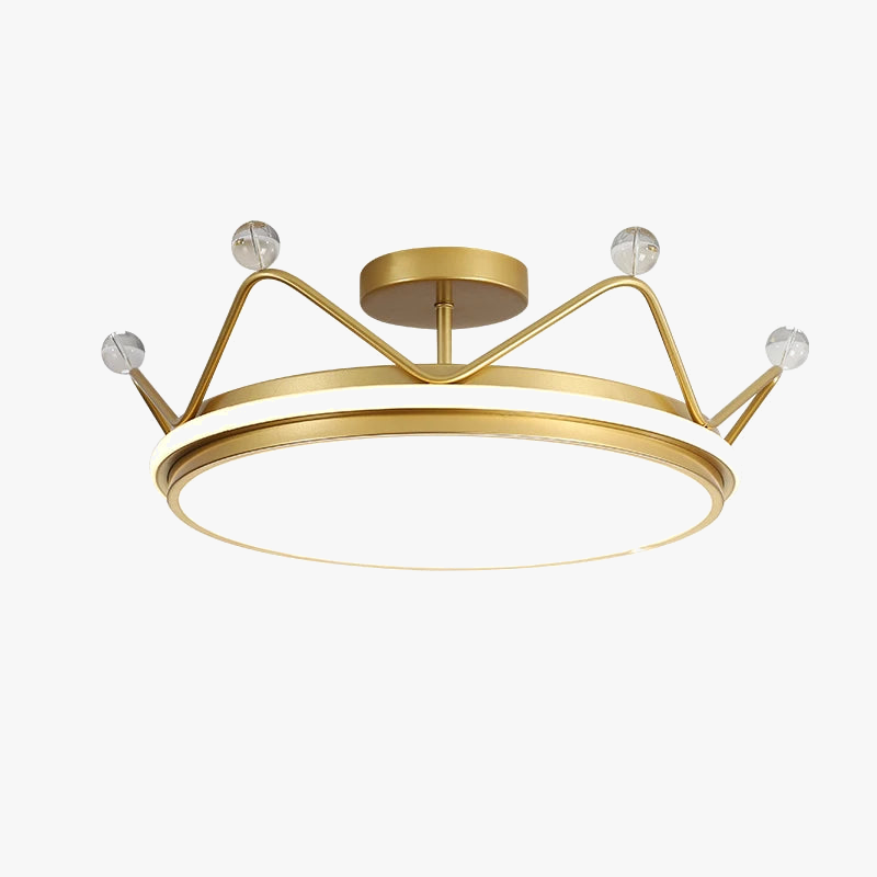 plafonnier led moderne couronne créative pour chambre d'enfant