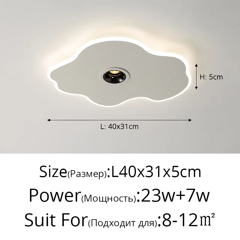 plafonnier led moderne créatif en forme de nuage luminaire décoratif d'intérieur