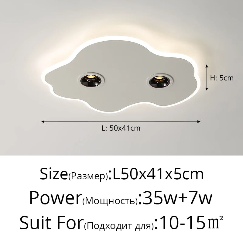plafonnier led moderne créatif en forme de nuage luminaire décoratif d'intérieur